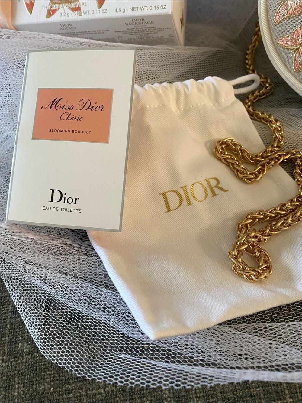 Dior Limited Edition Mesh Butterfly Pouch - Picture 9 of 9